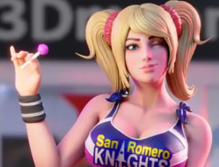 Juliet Starling Statue | Lollipop Chainsaw Fanart von 3Dmoonn SFW,NSFW 3d printed statue,3d printed,nsfw statue,3d printed figure,Juliet Starling Statue,Lollipop Chainsaw Statue