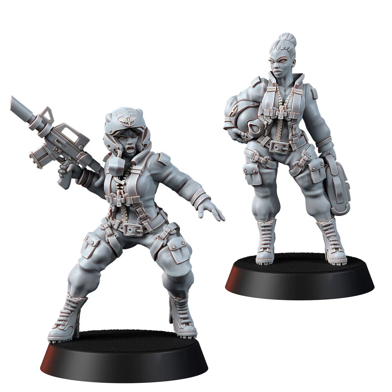 Jungle Fighters Mega Pack Miniature | 40k Fan Art by Across the Realms SFW 3d printed miniature,3d printed,miniature,sfw miniature,warhammer 40k,40k miniature,Jungle Fighters,Grimdark