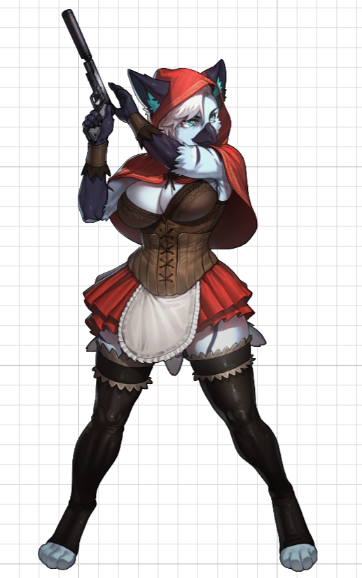 B.B.Hood Furry Sticker | Darkstalkers Vinyl Sticker SFW sfw sticker,stickers,B.B.Hood sticker,Darkstalkers sticker,furry sticker