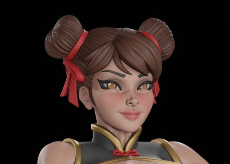 Chun Li Statue | Street Fighter Fan Art by Digital Dark SFW,NSFW,Futa 3d printed statue,3d printed,nsfw statue,3d printed figure,Chun Li Statue,futa statue,Street Fighter