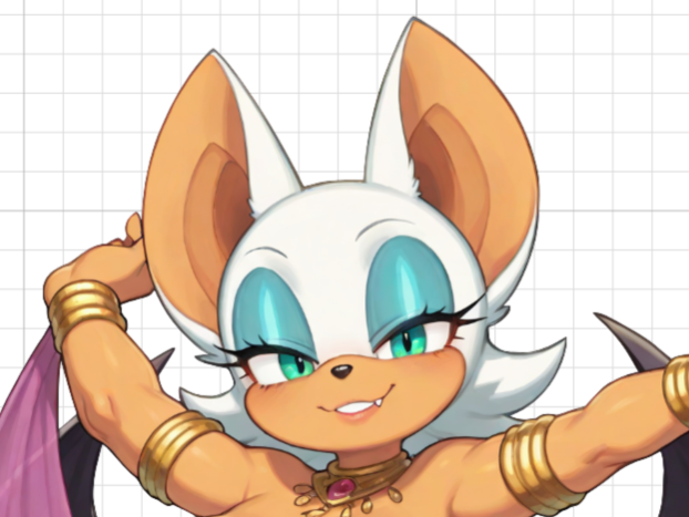 Rouge the bat belly dancer Furry Girl NSFW Sticker | Sonic Vinyl Sticker NSFW sonic sticker,nsfw sticker,Rouge the bat sticker,Furry Girl stickers,Rouge sticker