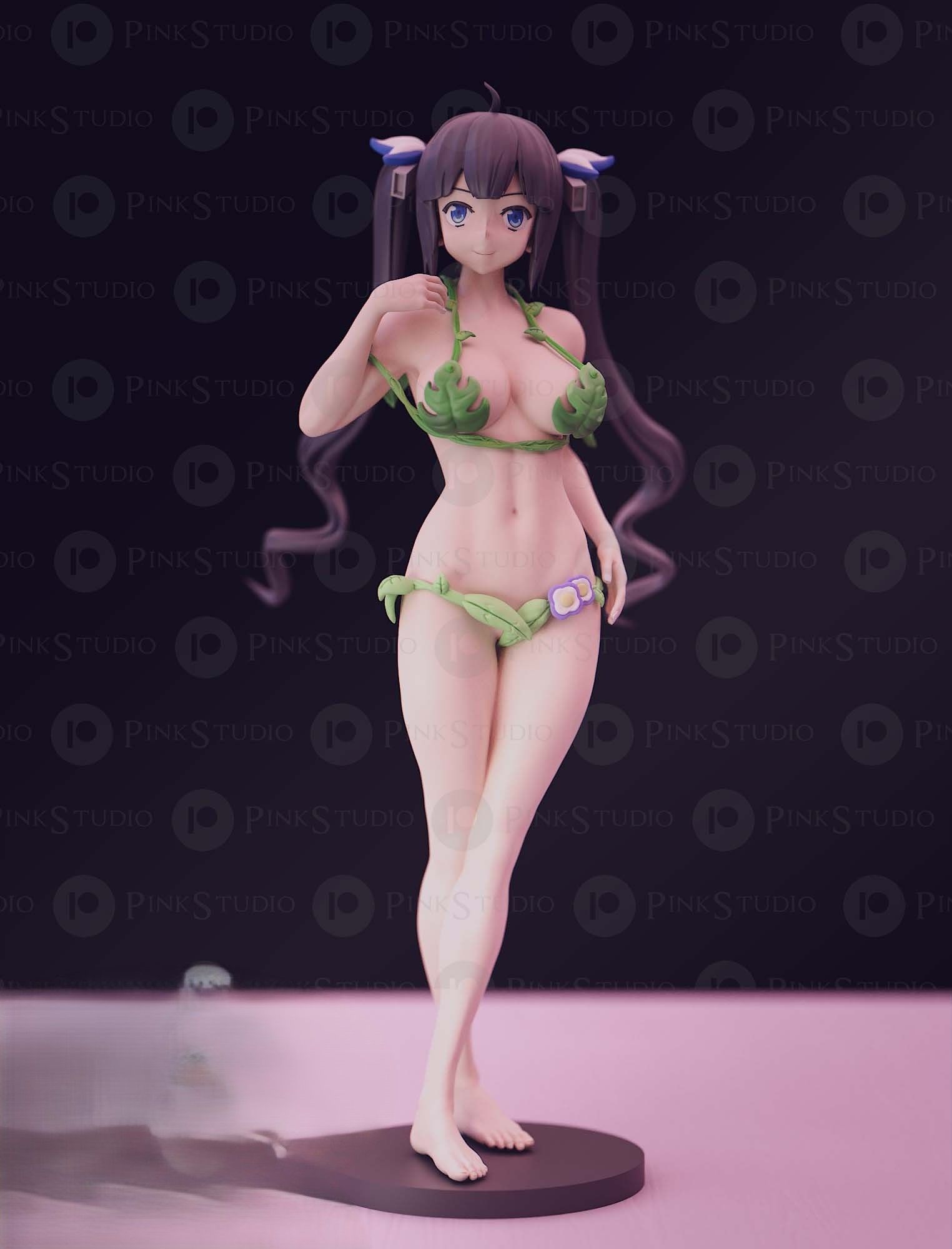 Hestia Statue | Danmachi Fan Art by Pink Studio SFW,NSFW 3d printed statue,nsfw statue,Hestia Statue,Danmachi Statue,sfw statue