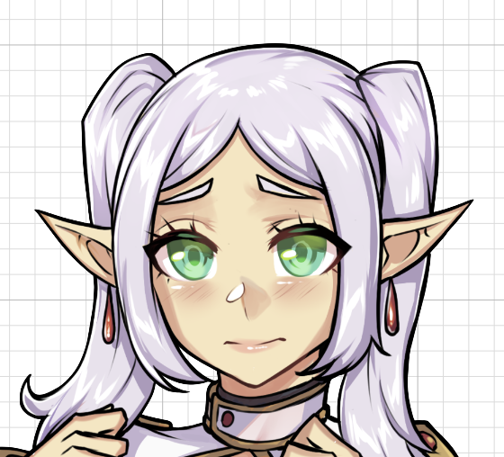 Frieren Stripgame V1 Sticker | Frieren: Beyond Journey's End Vinyl Sticker SFW,NSFW sfw sticker,Frieren Stripgame sticker,nsfw sticker,Frieren: Beyond Journey's stickers,anime girl sticker