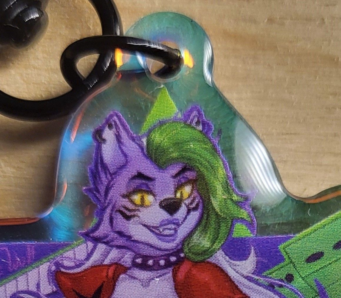 Roxanne Guitar Keychain | Helluva Boss Acrylic Keychain NSFW Roxanne Guitar,Roxanne keychain,furry keychain,Nights at Freddy's,nsfw keychain