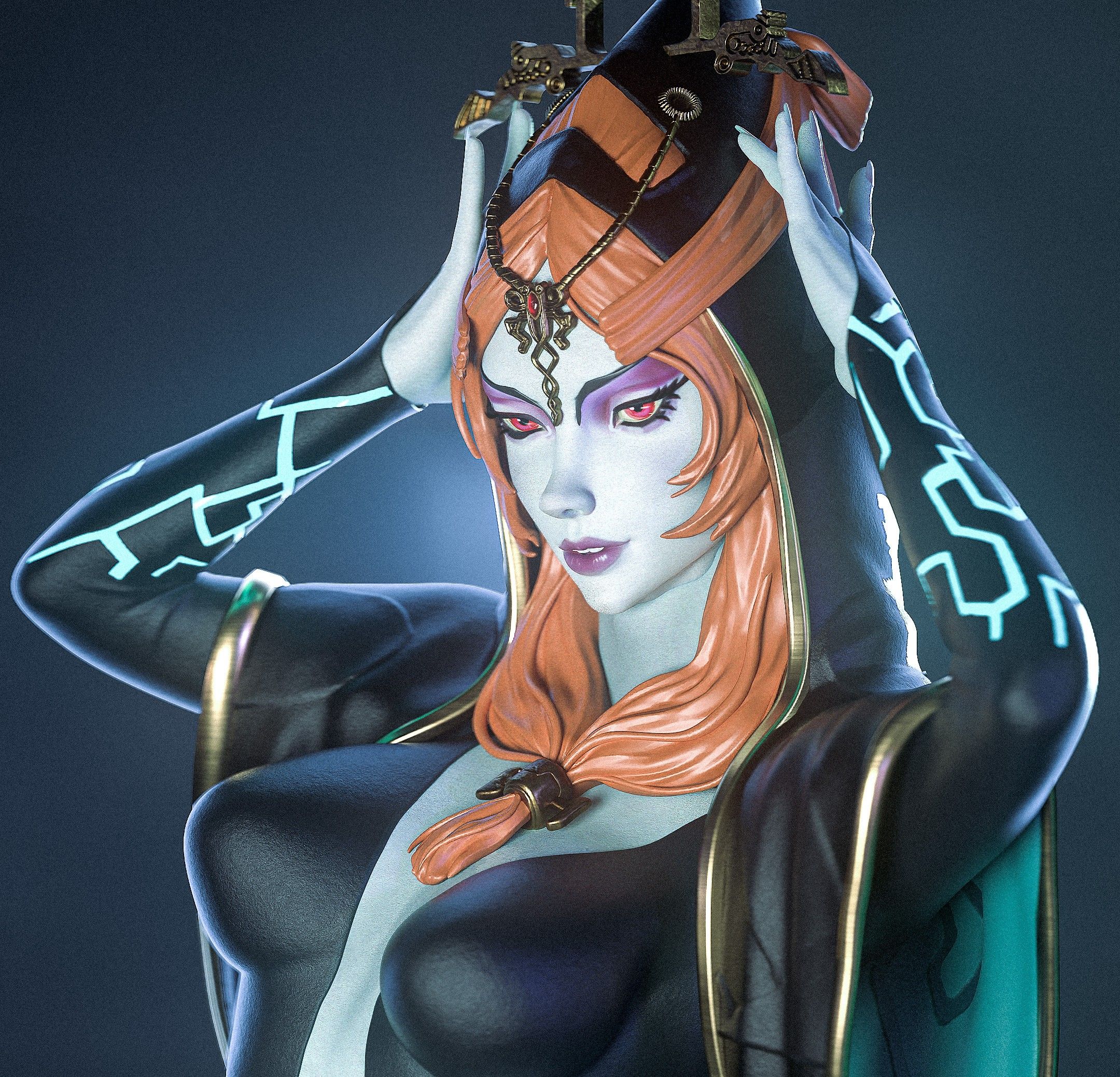 Midna Statue | The Legend of Zelda Fan Art by Nympha3D SFW,NSFW 3d printed statue,Midna statue,3d printed figure,3d printed,The Legend of Zelda statue,nsfw statue