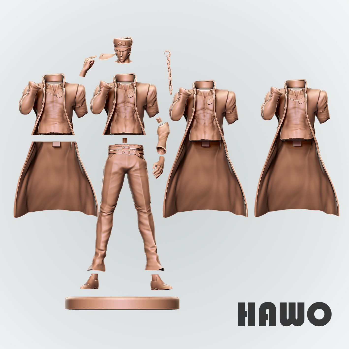 Jotaro Kujo Statue | JoJo's Bizarre Fan Art by Hawo SFW null