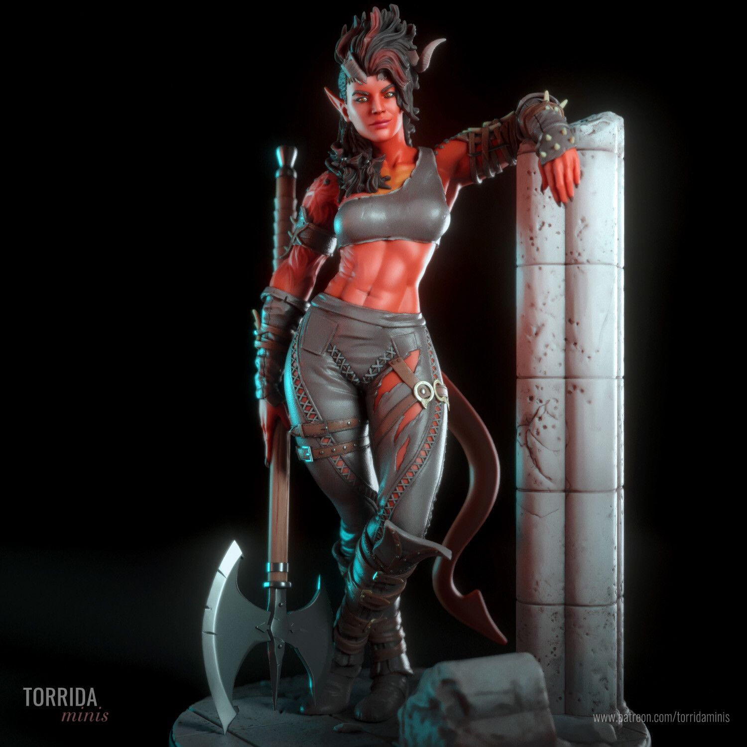 Karlach Statue | Baldur's Gate 3 Fan Art by Torrida Minis SFW,NSFW null