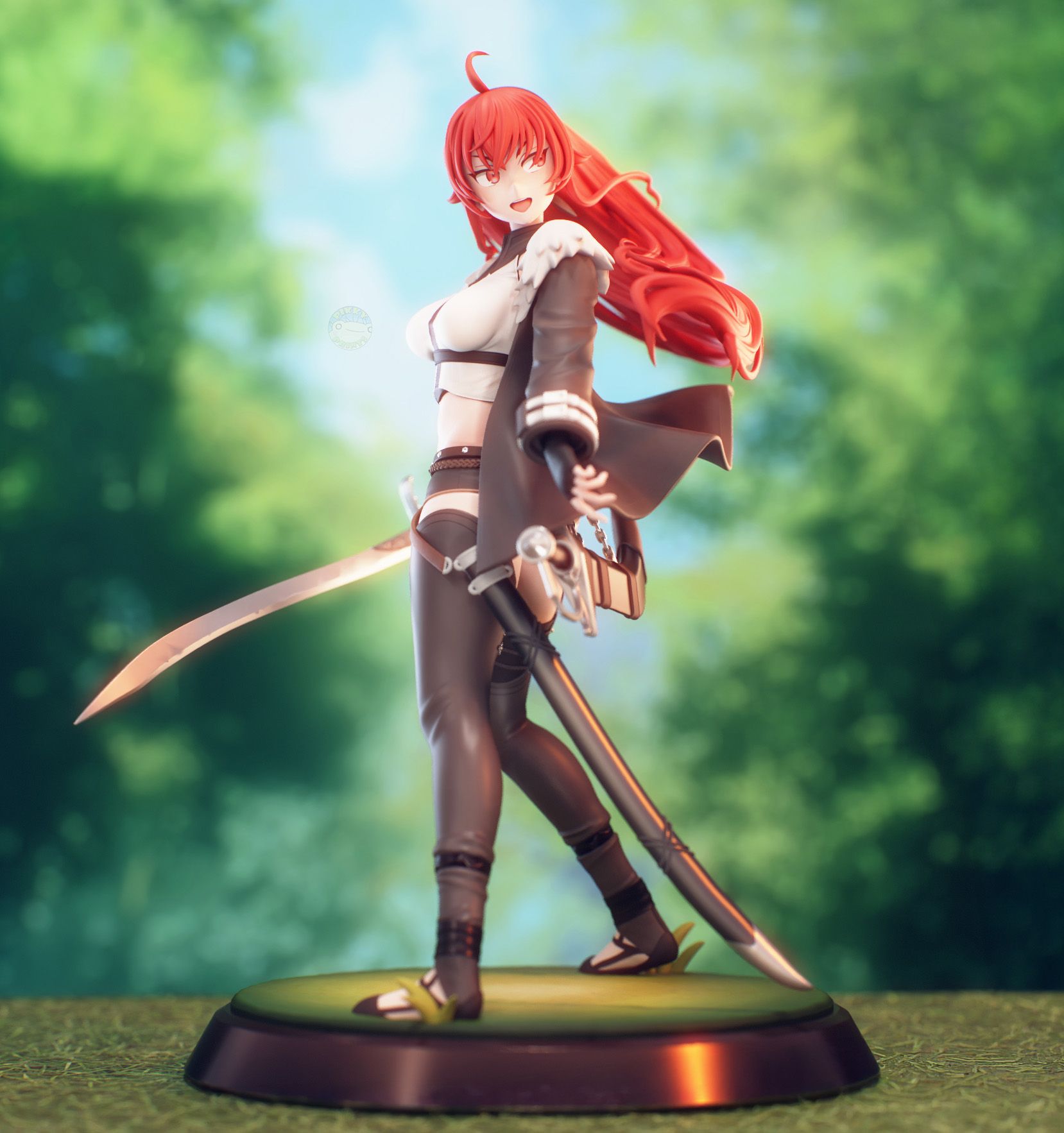 Statua Berserker King Eris | Mushoku Tensei Fan art di PikkyPrints SFW 3d printed statue,3d printed,3d printed figure,Berserker King Eris Statue,Mushoku Tensei Statue,sfw statue