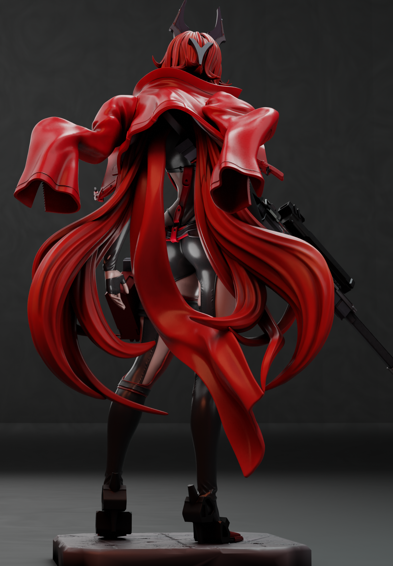 Red Hood Statue | NIKKE Fan Art by Gr8Tech SFW,NSFW 3d printed statue,nsfw statue,Red Hood statue,NIKKE,3d printed figure,3d printed