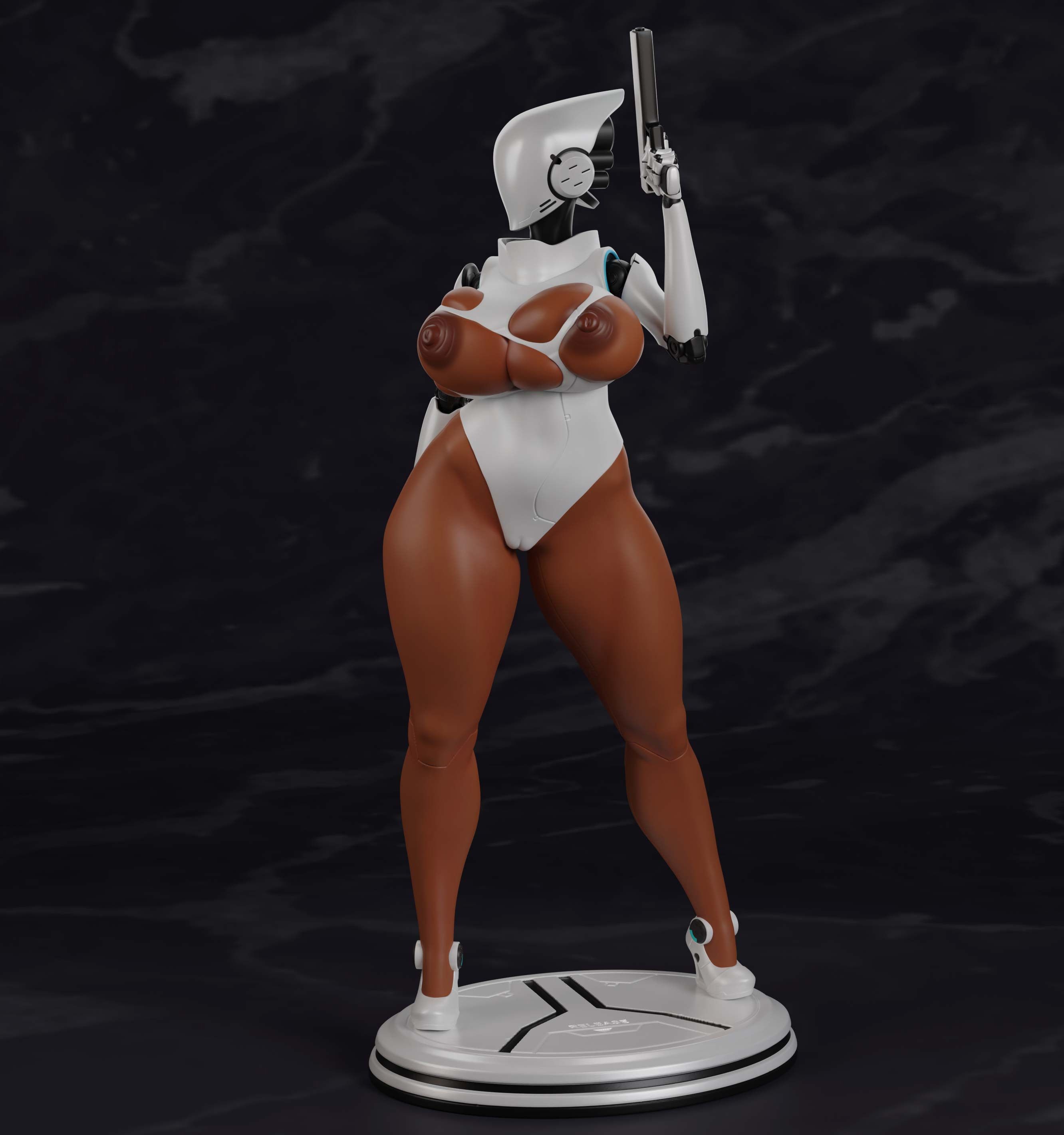 Haydee Statue | Haydee Fan Art by PolyBitsArt SFW,NSFW 3d printed statue,3d printed,3d printed figure,Haydee Statue,nsfw statue