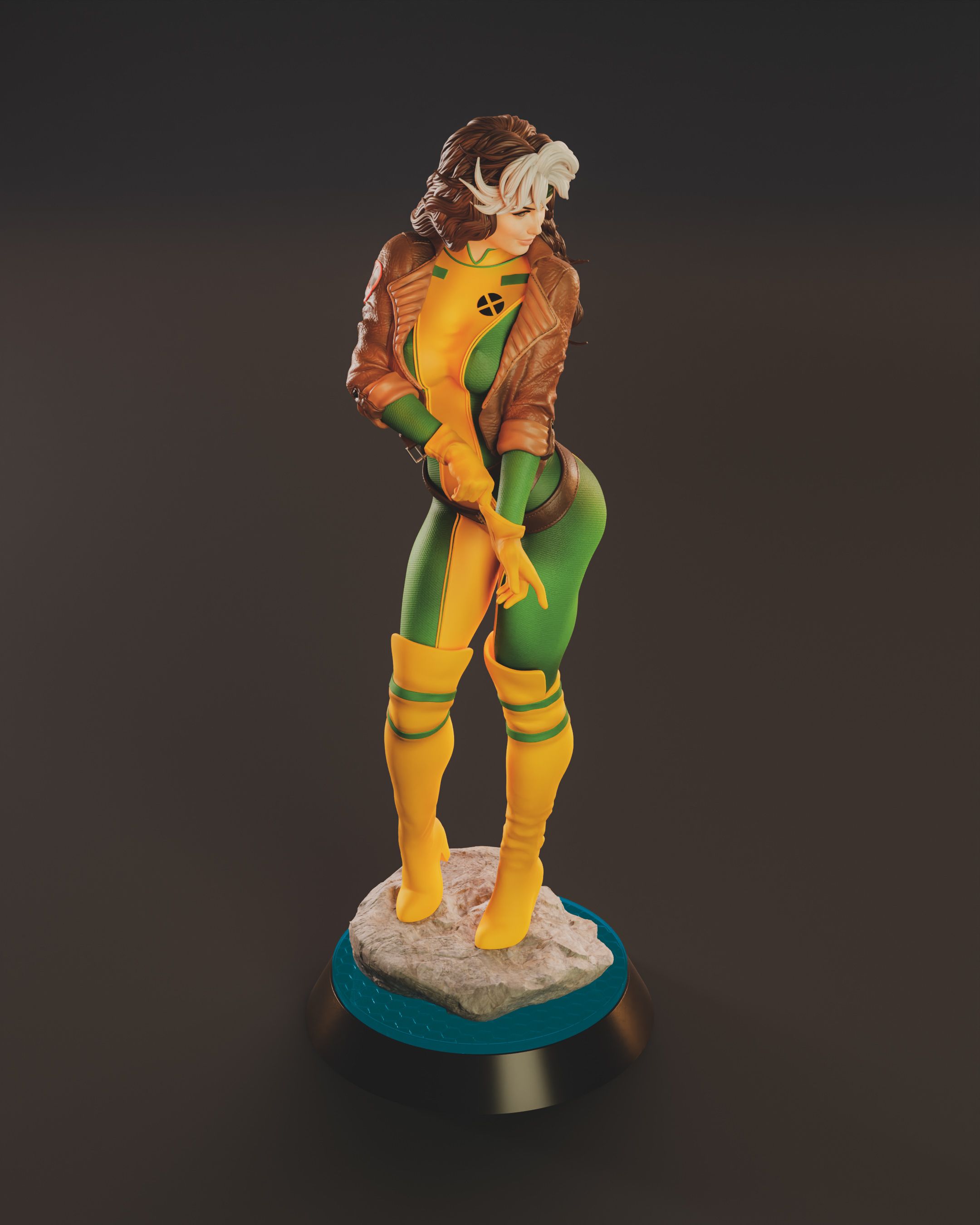 Rogue Statue | Marvel Fan Art by Abe3D SFW 3d printed statue,rogue,marvel,3d printed figure,3d printed