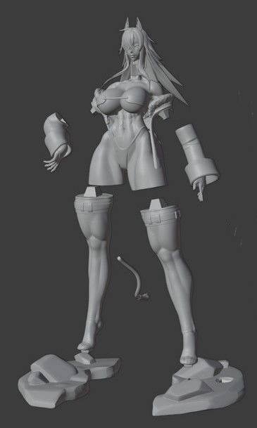 Ghislaine Statue | Mushoku Tensei Fan Art by Rushzilla SFW null