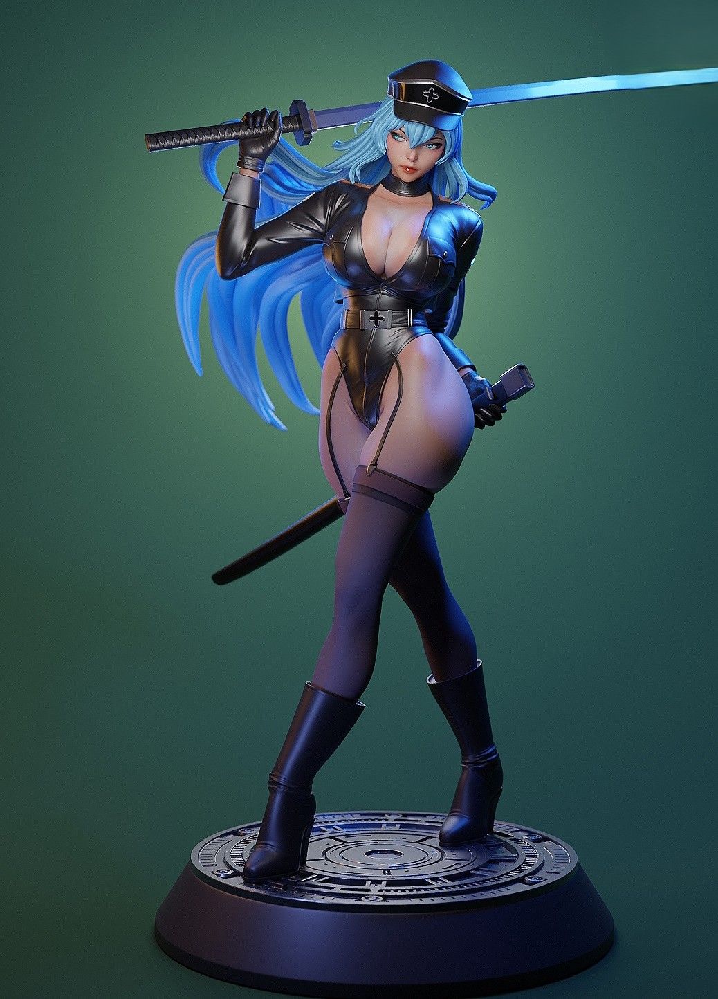 Esdeath Statue | Akame Ga Kill Fan Art by E.S Monster SFW,NSFW 3d printed,3d printed statue,nsfw statue,Esdeath statue,Akame Ga Kill statue