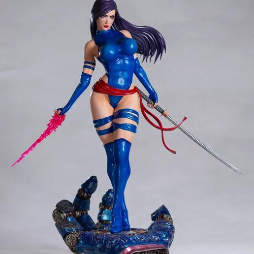 Psylocke Statue | X-Men Fan Art by Abe3D SFW 3d printed statue,marvel,psylocke,men97,3d printed figure,3d printed