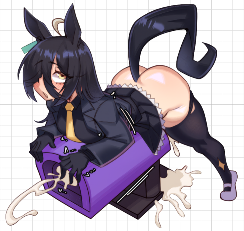 Pegatina Manhattan Cafe Breeding Mount Futa | Umamusume Pegatinas Futanari Ecchi Cartoon Futa futanari sticker,futa sticker,Manhattan Cafe sticker,umamusume sticker