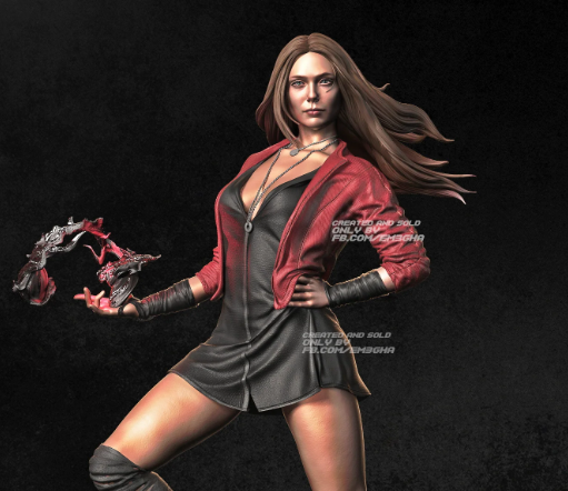 Scarlet Witch Statue | Marvel Fan Art by VX-Labs SFW,NSFW null