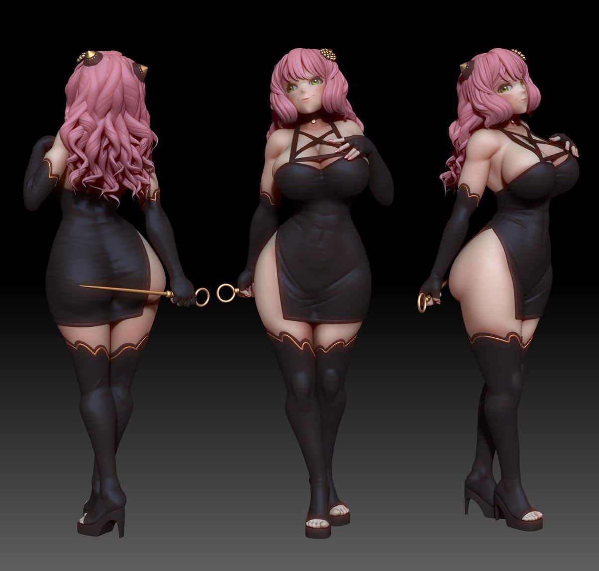 Adult Anya Forger Statue | Spy x Family Fan Art by Freyas Fantasys SFW,NSFW,Futa 3d printed statue,3d printed,nsfw statue,futa statue,Adult Anya Forger Statue,Spy x Family Statue