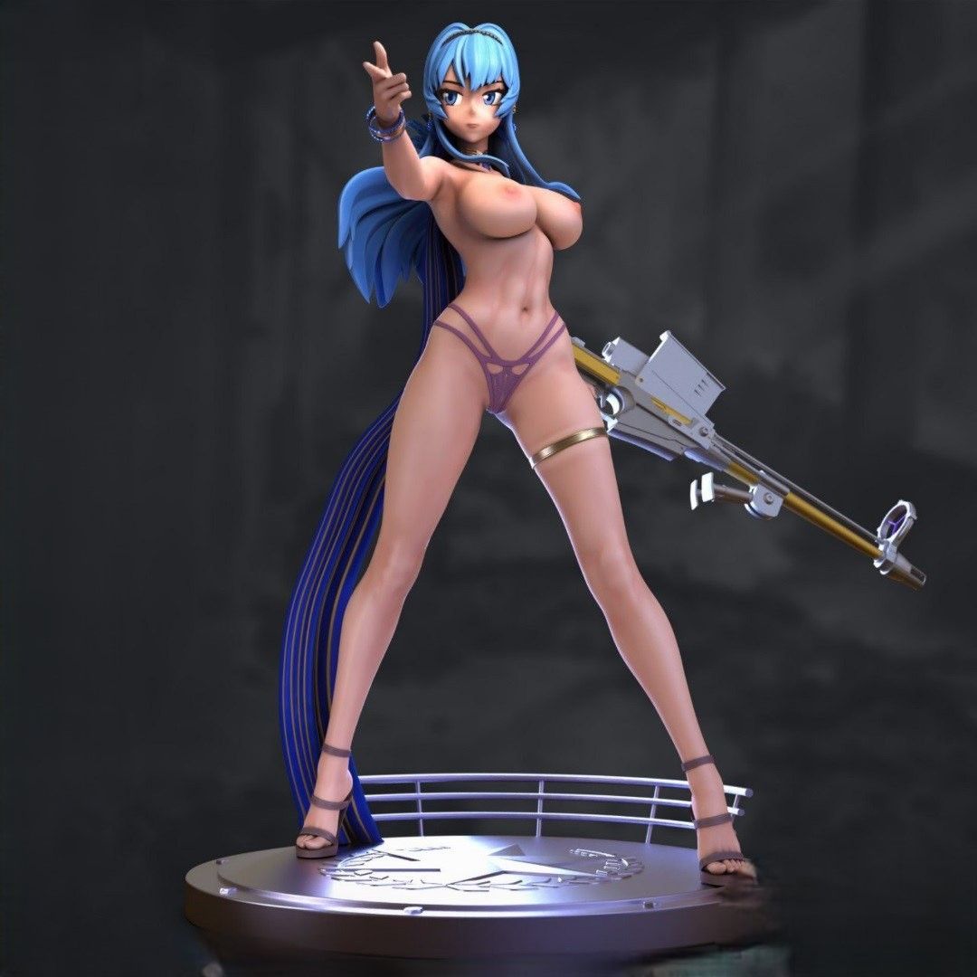 Helm Statue | NIKKE Fan Art by Azerama SFW,NSFW 3d printed,3d printed statue,nsfw statue,Helm statue,nikke statue