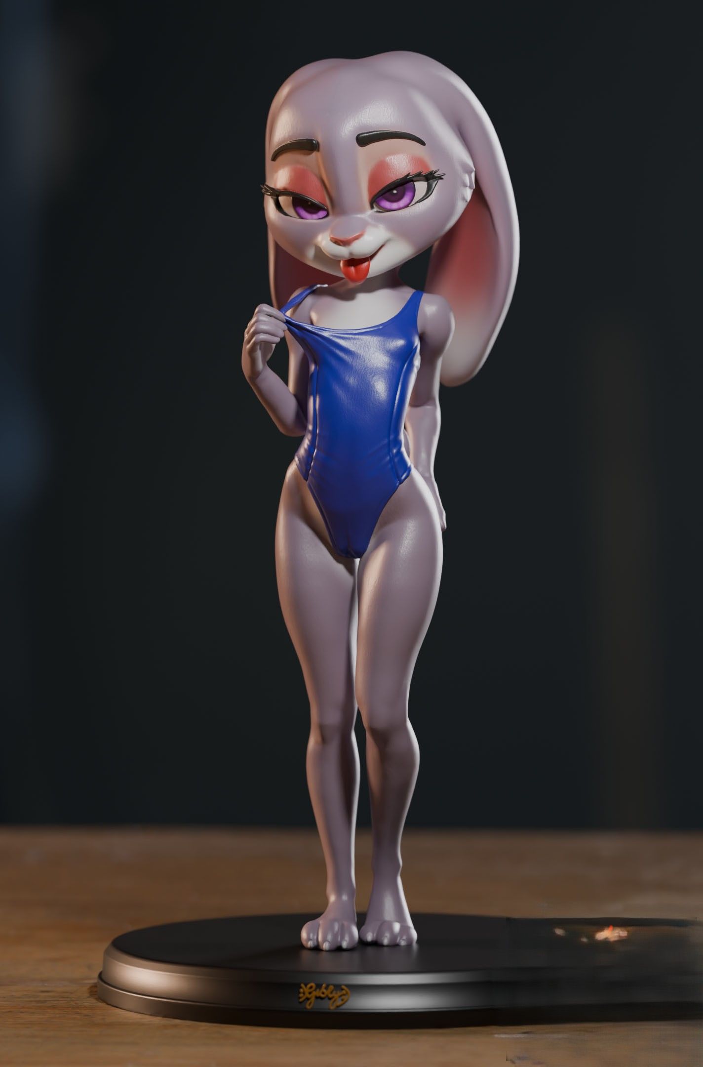 Statue Judy Hops | Zootopia Fan art par Gibly SFW,NSFW 3d printed statue,3d printed,Zootopia Statue,nsfw statue,3d printed figure,Judy Hops Statue