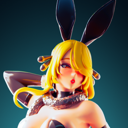 Cynthia Bunny Suit Statue | Pokémon Fan Art by Officer Rhu SFW,NSFW,Futa 3d printed statue,3d printed,nsfw statue,futa statue,Cynthia Bunny Suit Statue,pokemon statue