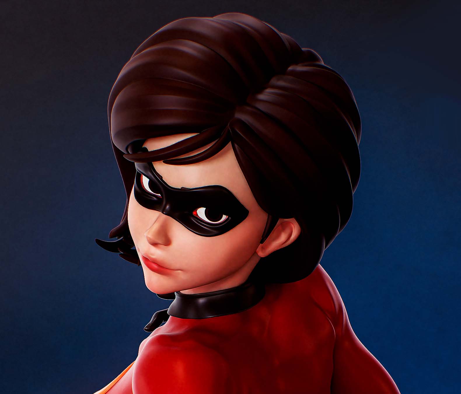 Elastigirl Statue | The Incredibles Fan Art by PEACHFIGURE SFW,NSFW 3d printed,3d printed statue,The Incredibles statue,Elastigirl statue,nsfw statue