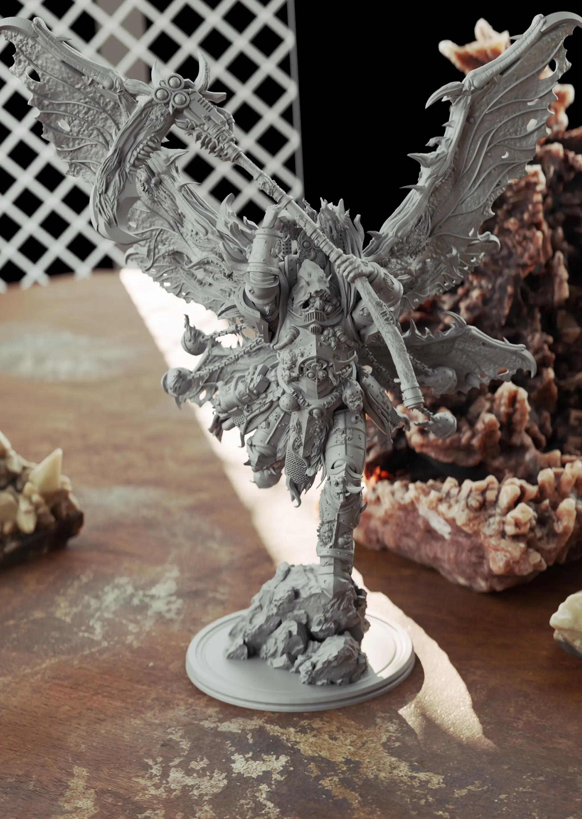 Diseased Reaper Miniature | 40k Fan Art by 3DArtGuy SFW 3d printed miniature,miniature,3d printed,warhammer 40k,40k miniature,Diseased Reaper