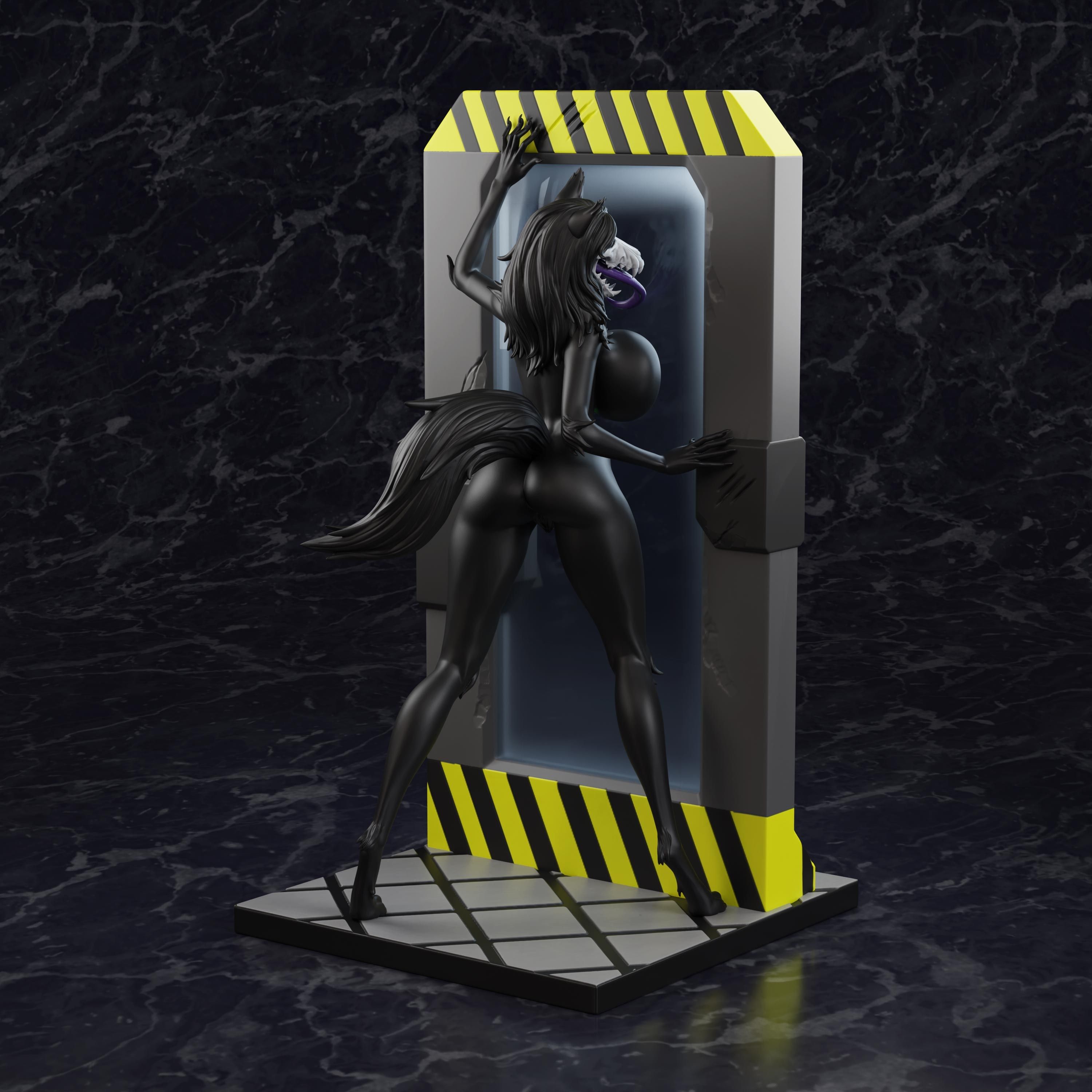 Mal0 Statue | SCP Fan Art by PolyBitsArt SFW,NSFW