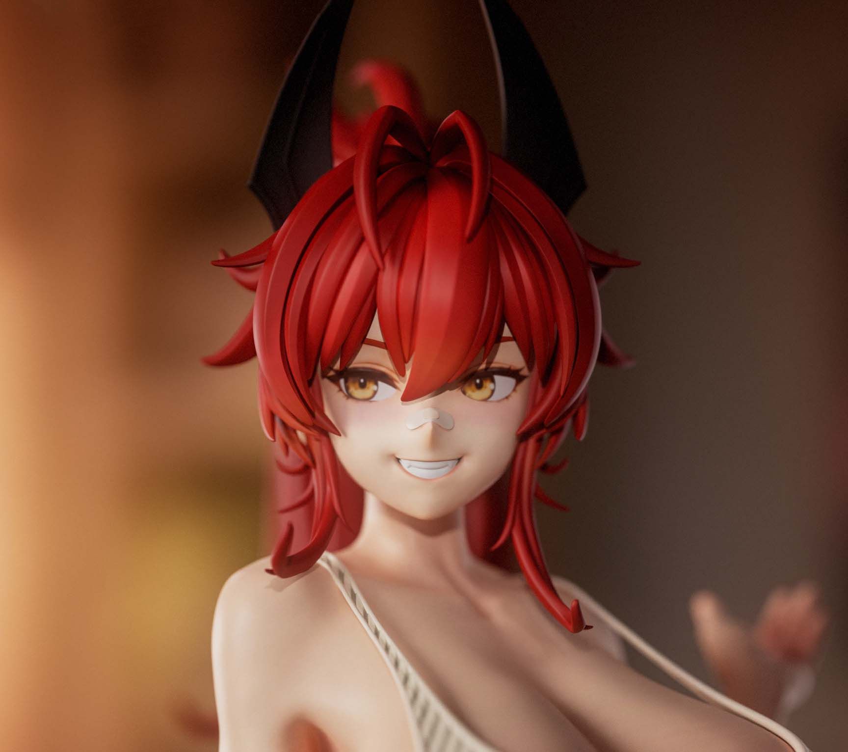 Figura Red Hood | NIKKE Fanart autorstwa Freyas Fantasys SFW,NSFW,Futa 3d printed statue,3d printed,nsfw statue,futa statue,Red Hood Statue,NIKKE Statue,futa figurines,futanari figurines,futanari statue