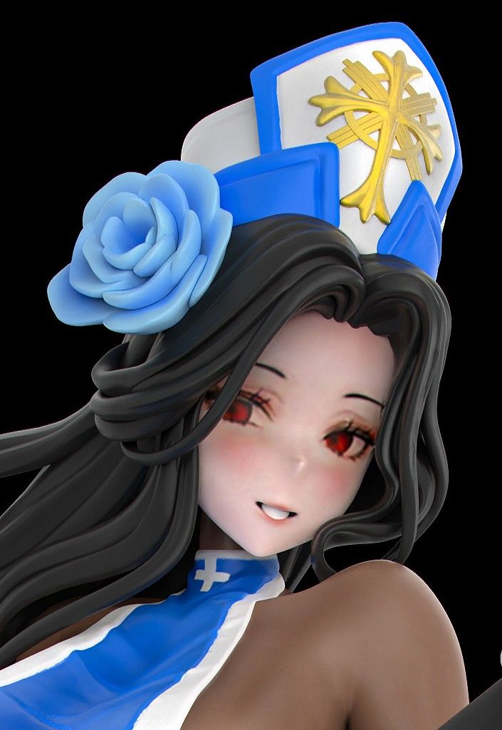 Maiden Ice Rose Statue | NIKKE Fan Art by Sin3Dstudio SFW 3d printed statue,Maiden Ice Rose statue,NIKKE,3d printed figure,3d printed
