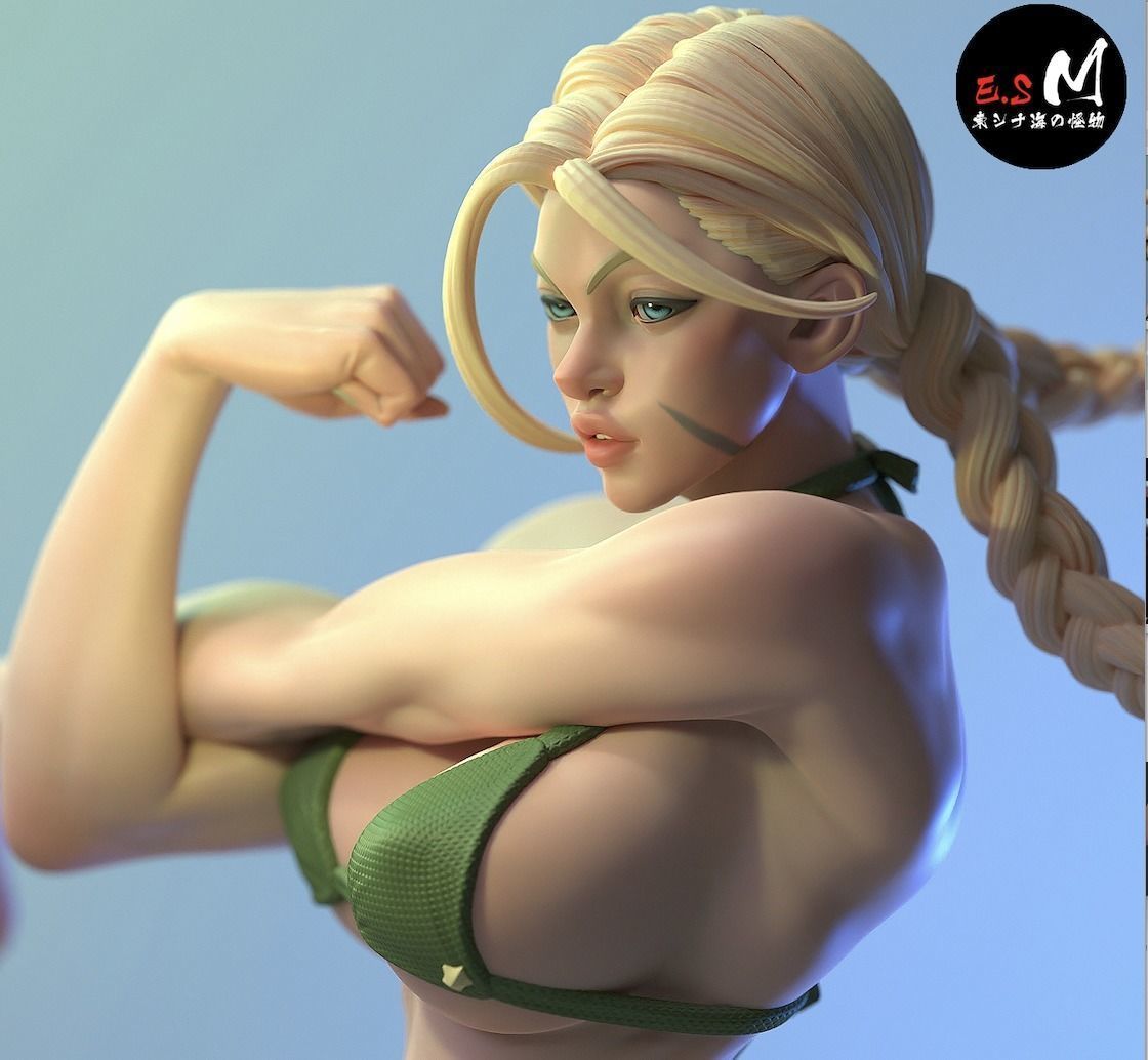 Cammy Bikini Statue | Street Fighter Fan Art by E.S Monster SFW,NSFW null