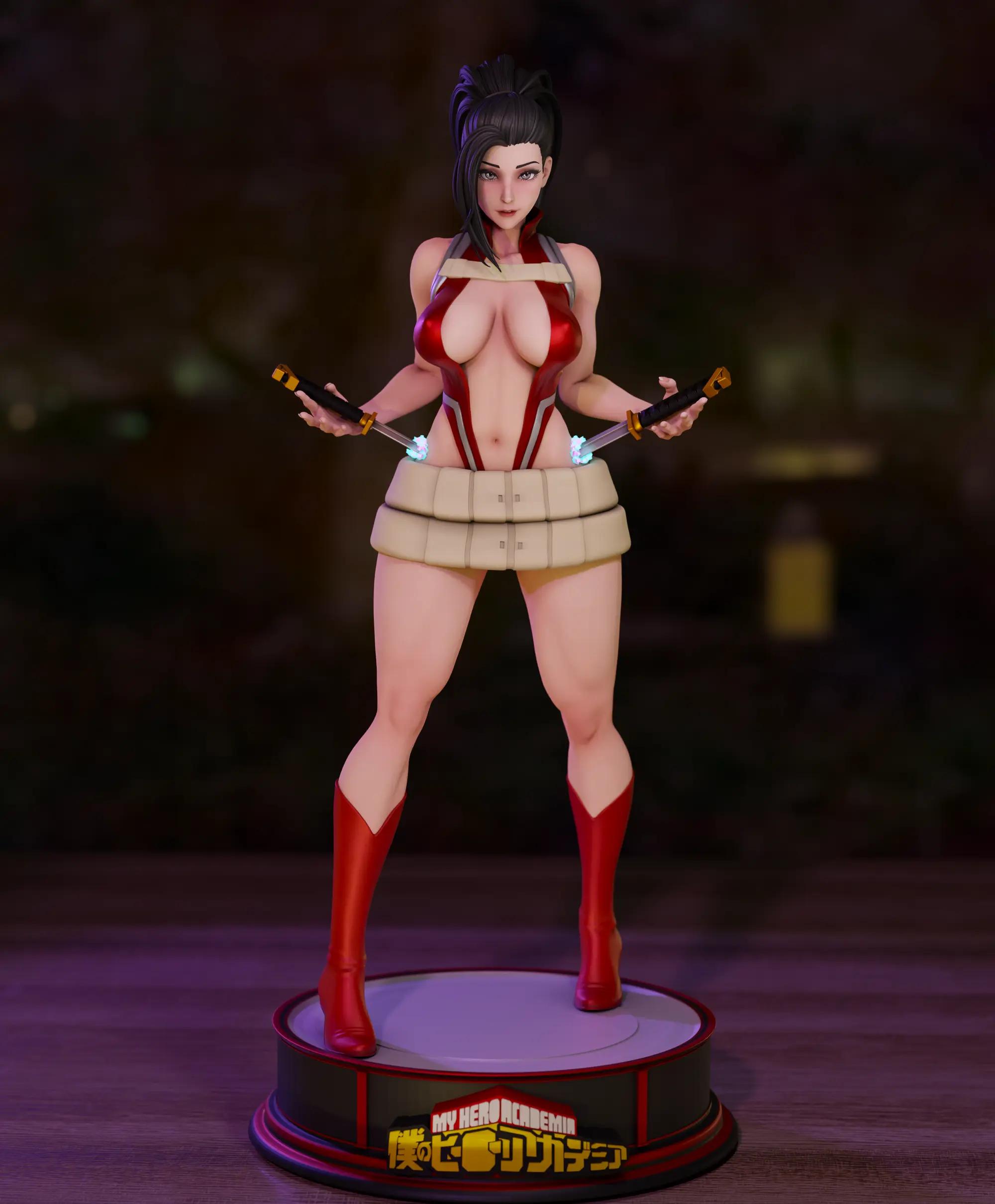 Momo Yaoyorozu Statue | My Hero Academia Fan Art by Momoji3d SFW,NSFW 3d printed,3d printed statue,nsfw statue,Momo Yaoyorozu statue,My Hero Academia statue