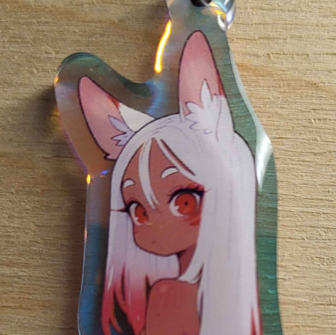 Fox Girl Furry Keychain | Original Acrylic Keychain NSFW Fox Girl keychain,furry keychain,original keychain,nsfw keychain