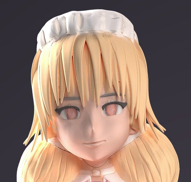 Maid Girl Futa Statue | Original Fan Art by FutaFantasy Futa 3d printed statue,3d printed,nsfw statue,3d printed figure,Maid Girl Statue,futa statue,futa figurines,futanari figurines,futanari statue,original statue