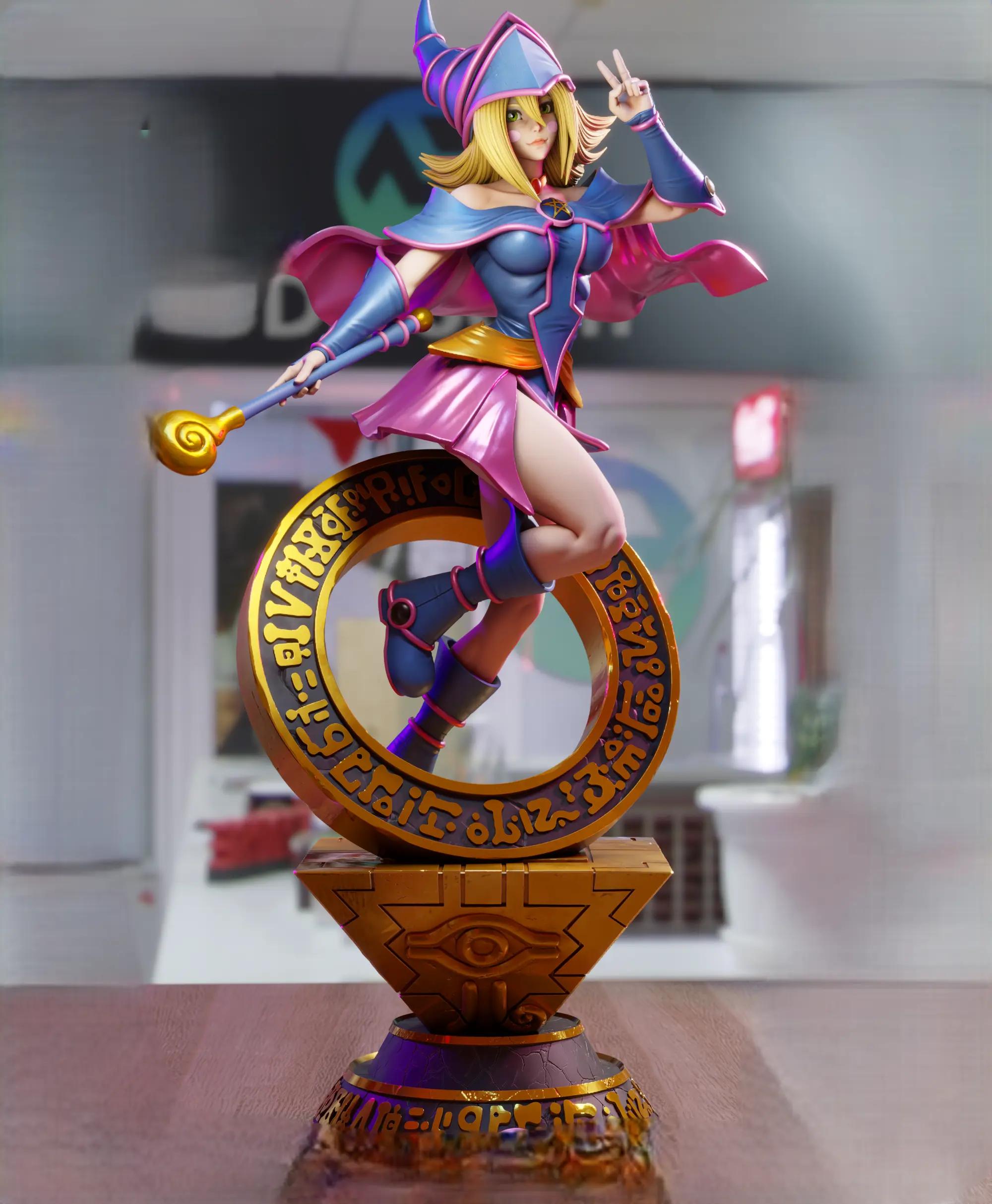 Dark Magician Girl Statue | Yu-Gi-Oh! Fan Art by 3Dmoonn SFW,NSFW 3d printed,3d printed statue,Dark Magician Girl Statue,Yu-Gi-Oh! statue,nsfw statue