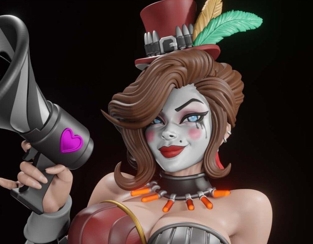 Moxxi Statue | Borderlands Fan Art by Digital Dark SFW,NSFW,Futa 3d printed statue,3d printed,nsfw statue,futa statue,3d printed figure,Moxxi Statue