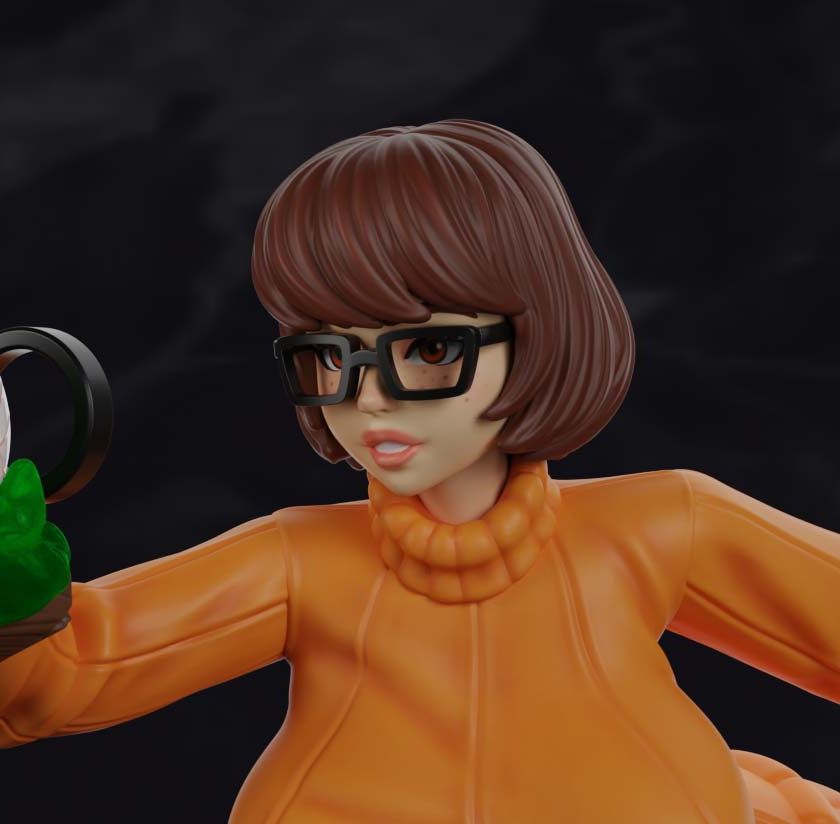 Velma Statue | Scooby-Doo Fan Art by PolyBitsArt SFW,NSFW 3d printed statue,3d printed,Velma Statue,3d printed figure,Scooby-Doo Statue,nsfw statue