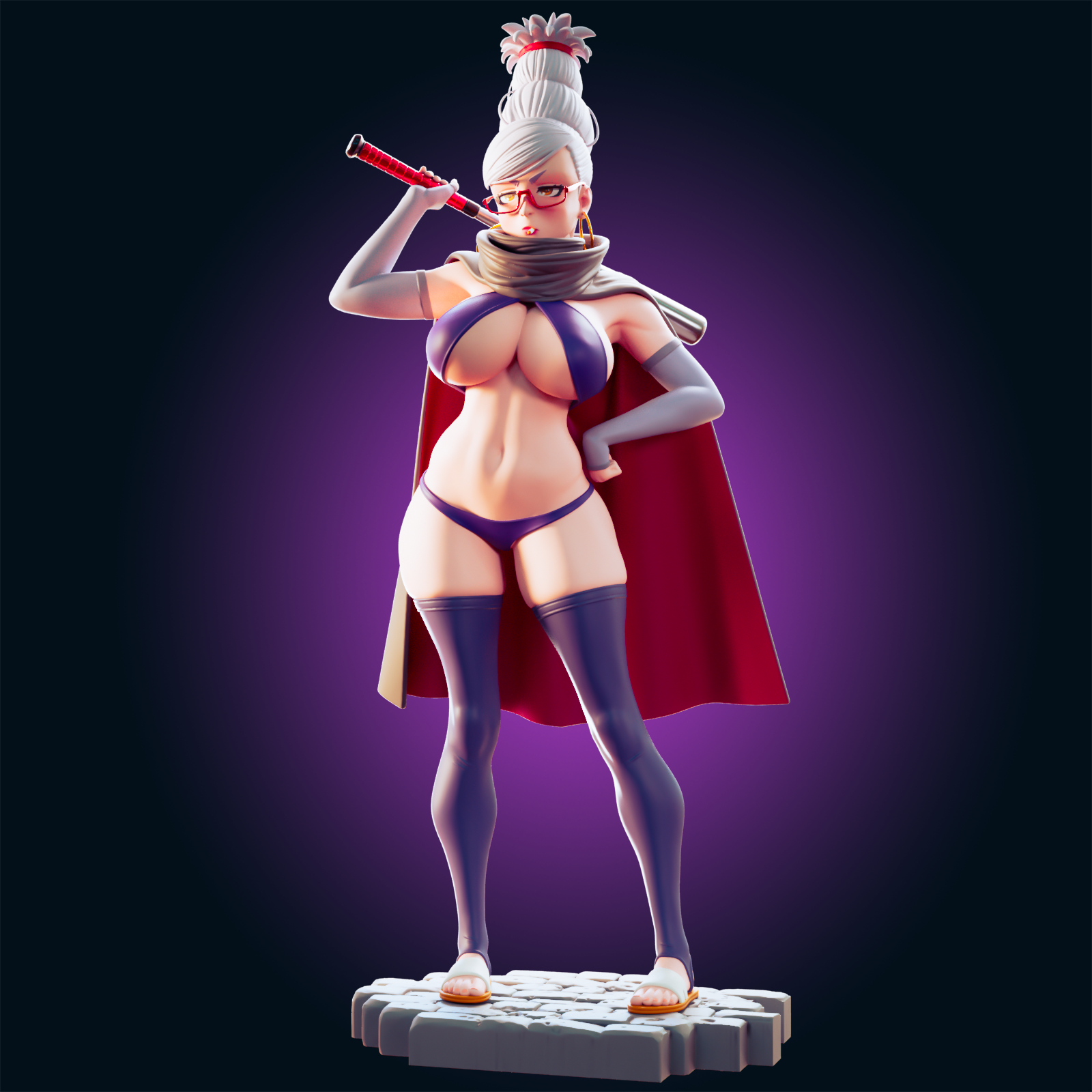 Seiko Ayase Statue | Dandadan Fan Art by Officer Rhu SFW,NSFW,Futa 3d printed,Seiko Ayase statue,futa statue,Dandadan statue,nsfw statue