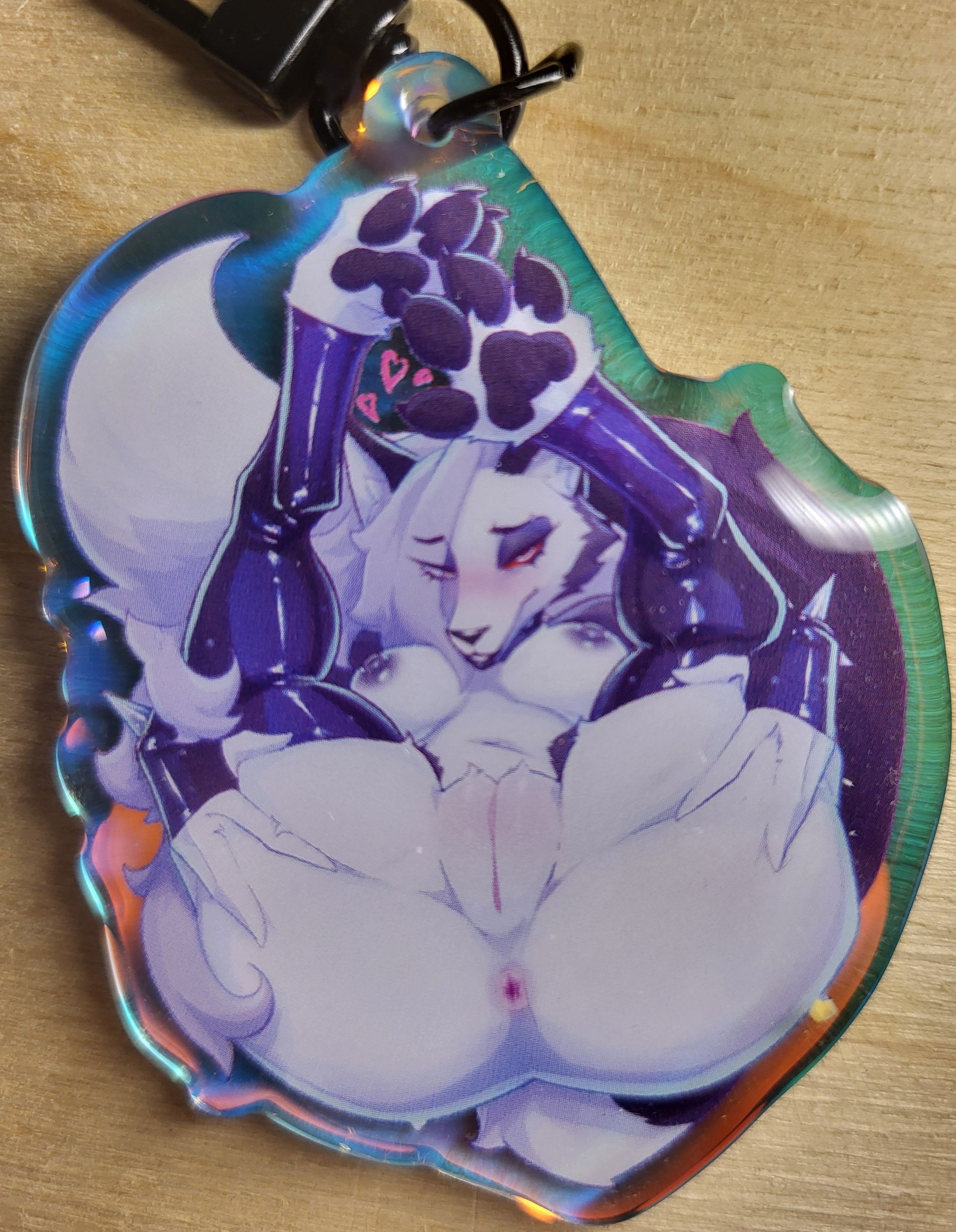 Loona Big Ass Keychain | Helluva Boss Acrylic Keychain SFW And NSFW loona nsfw,loona keychain,furry keychain,SFW keychain,Helluva Boss,nsfw keychain
