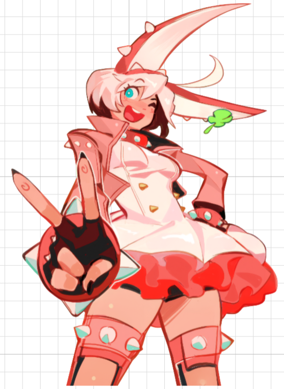 Elphelt Valentine Furry Sticker | Guilty Gear Vinyl Sticker SFW stickers,Guilty Gear sticker,Elphelt Valentine sticker,sfw sticker,furry sticker