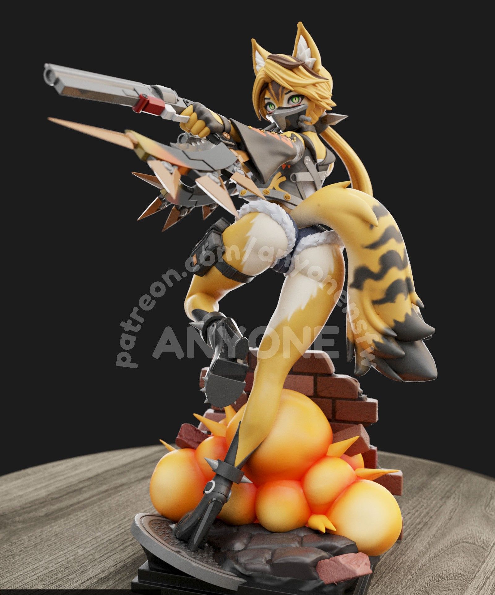 Estatua Pulchra Furry | Zenless Zone Zero Fan Art por Anyonensfw SFW,NSFW,Futa 3d printed statue,3d printed,nsfw statue,3d printed figure,Pulchra Statue,furry statue,Zenless Zone Zero Statue,futa statue,futa figurines,futanari statue,futanari figurines