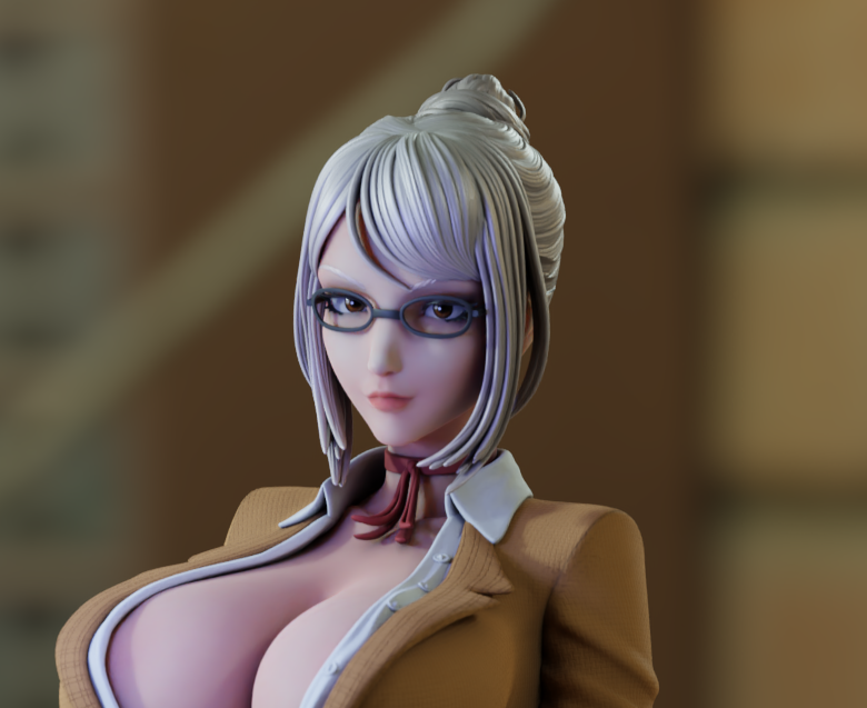Meiko Shiraki Statue | Prison School Fan Art by Momoji3d SFW,NSFW 3d printed,3d printed statue,nsfw statue,Meiko Shiraki statue,Prison School statue