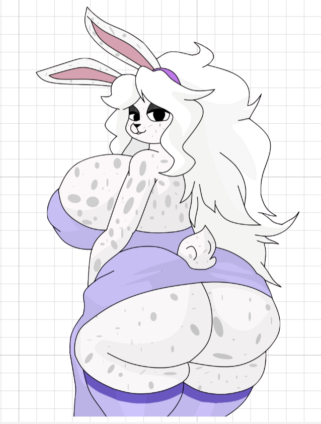 Bunny Cutie Furry Sticker | Original Vinyl Sticker SFW sfw sticker,Bunny Cutie Furry sticker,furry sticker