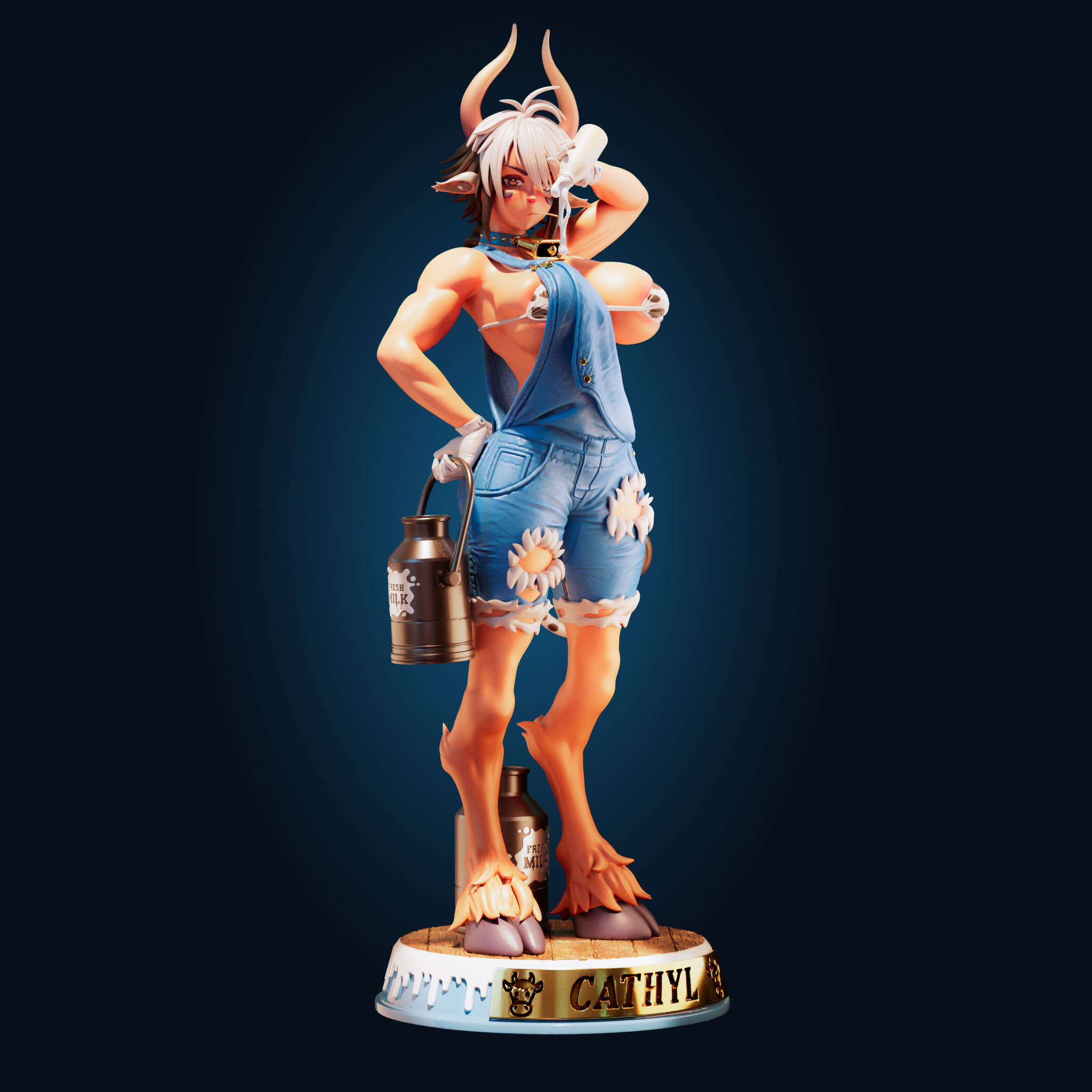 Cathyl Statue | Monster Musume Fan Art by Officer Rhu SFW,NSFW,Futa 3d printed statue,3d printed,nsfw statue,furry statue,futa statue,Cathyl Statue,Monster Musume Statue