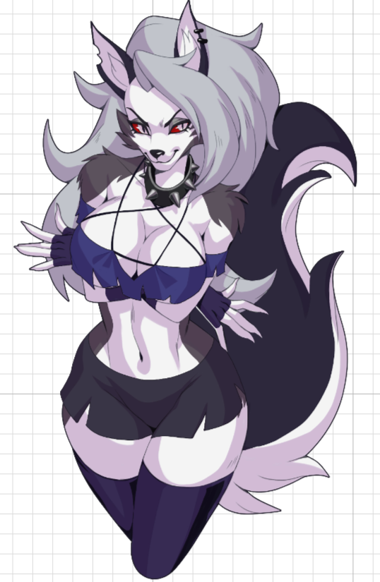 Loona v9 Sticker | Helluva Boss Vinyl Sticker SFW loona sfw,loona sticker,furry sticker,SFW stickers,Helluva Boss