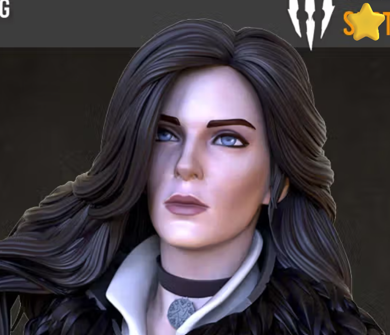 Statua Yennefer | The Witcher Fan art di OXO3D SFW,NSFW 3d printed statue,3d printed,nsfw statue,3d printed figure,Yennefer Statue,The Witcher Statue