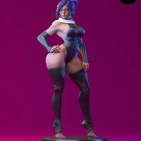 Statua Yoruichi Shihouin P2 | Bleach Fan art di E.S Monster SFW,NSFW 3d printed statue,3d printed,nsfw statue,3d printed figure,Yoruichi statue,Bleach statue
