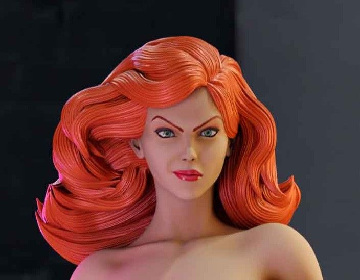 Jean Grey Statue | X-Men Fan Art by TrickorTreat3D SFW,NSFW 3d printed,3d printed statue,Jean Grey statue,marvel statue,nsfw statue