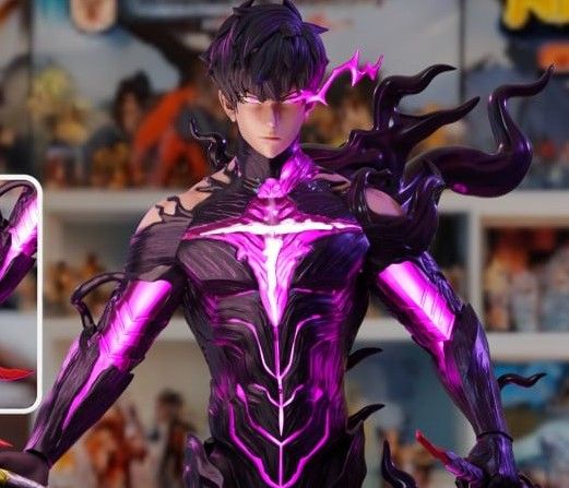 Sung Jin-Woo Statue | Solo leveling Fan Art by LionRealm SFW 3d printed statue,Solo leveling,3d printed,Sung Jin woo Statue,Jinwoo Statue,shadow monarch