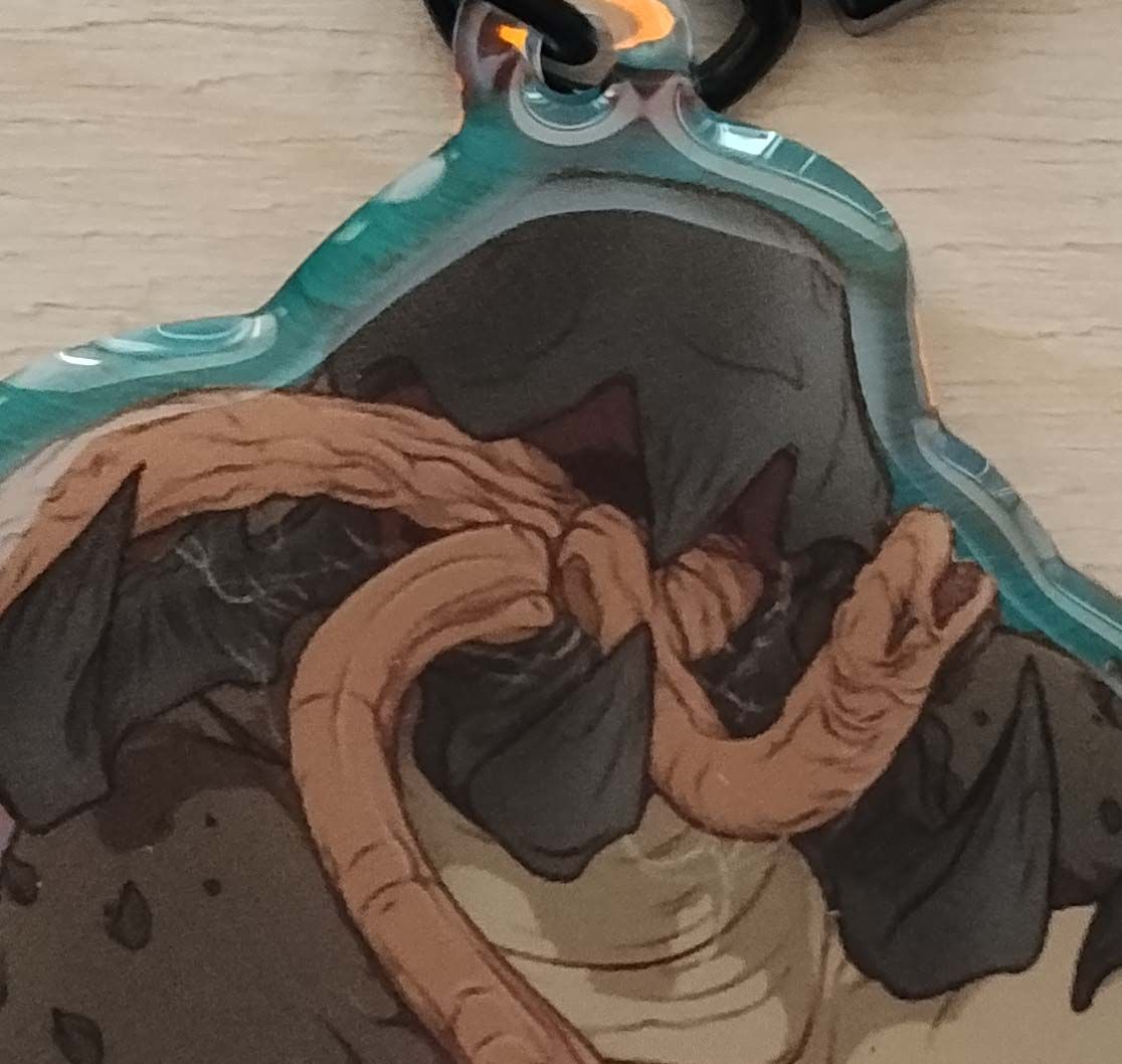 Graboid NSFW Furry Girl Keychain | Tremors Acrylic Keychain NSFW Graboid keychain,furry keychain,Tremors keychain,nsfw keychain