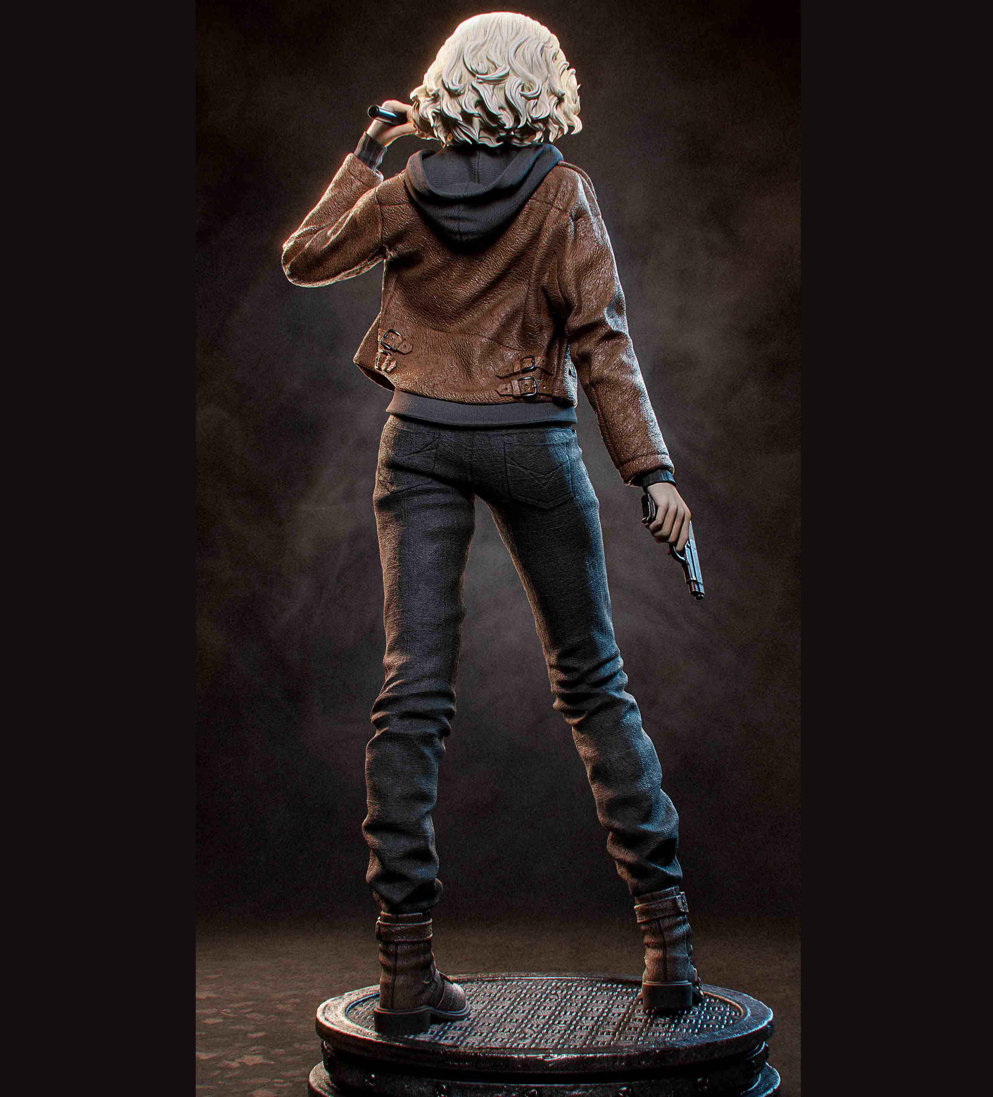 Statue Grace Ashcroft | Residual Evil Fan art par Bulkamancer SFW 3d printed statue,3d printed,Grace Ashcroft Statue,3d printed figure,Residual Evil statue